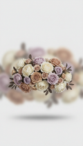 Floral centerpiece arrangement with rare orchids